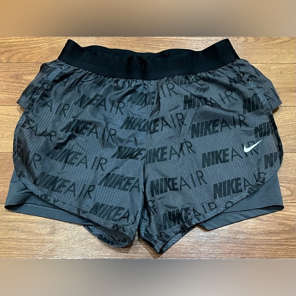 Nike Air Dri-Fit 2 in 1 Running Shorts Dark Gray Women’s Size Small NWOT Lined - Picture 2 of 6